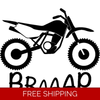 BRAAAP, Dirt Bike Die Cut Vinyl D..