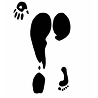 Booty Butt leg hand foot Silhouet..