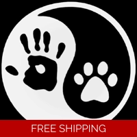 Dog Paw Jeep Hand Wave Ying Yang ..