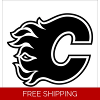 NHL Hockey Calgary Flames Die Cut..