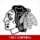 NHL Hockey Chicago Blackhawks Die Cut Vinyl Deca.. NHL Hockey Chicago Blackhawks Die Cut Vinyl Deca..