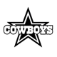 NFL Football Dallas Cowboys punisher Die Cut Vin..