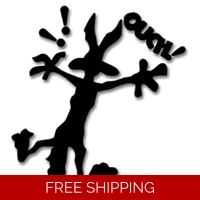 Coyote Ouch! Splat! Die Cut Vinyl..