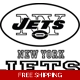 NFL Football New York Jets die cut vinyl decal