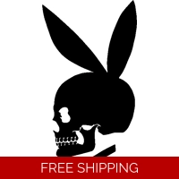 Skull Playboy Bunny Die Cut Vinyl..