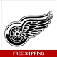 NHL Detroit Red Wings Hockey Die Cut Vinyl Decal.. NHL Detroit Red Wings Hockey Die Cut Vinyl Decal..