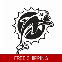 NFL Football Miami Dolphins vinyl..