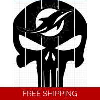 NFL Football Miami Dolphins vinyl..