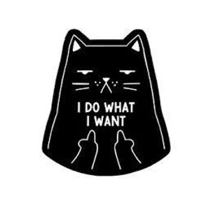 I do what i want cat Die Cut Vinyl Decal sticker