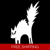 arched back scaredy cat Die Cut V..