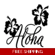 Hawaii state Aloha hibiscus Die Cut Vinyl Decal ..