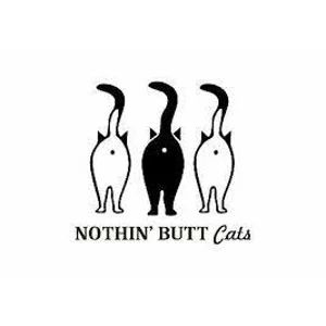 Nothin' Butt Cats Die Cut Vinyl Decal sticker