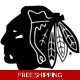 NHL Hockey Chicago Blackhawks Die Cut Vinyl Deca.. NHL Hockey Chicago Blackhawks Die Cut Vinyl Deca..