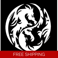 Dragon Ying Yang Die Cut Vinyl De..