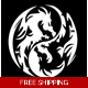 Dragon Ying Yang Die Cut Vinyl Decal sticker Dragon Ying Yang Die Cut Vinyl Decal sticker