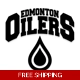 NHL Hockey Edmonton Oilers, Die Cut Vinyl Decal .. NHL Hockey Edmonton Oilers, Die Cut Vinyl Decal ..