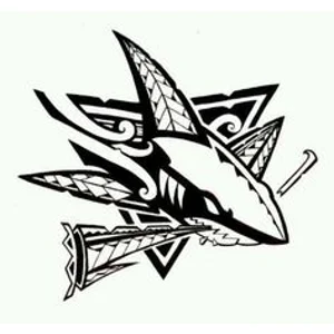 NHL Hockey San Jose Sharks Tribal Die Cut Vinyl Decal sticker