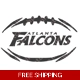 NFL Football Atlanta Falcons Die Cut Vinyl Decal..