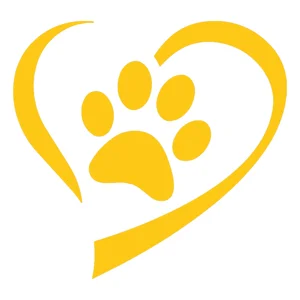 Dog Cat Paw Heart Die Cut Vinyl Decal sticker