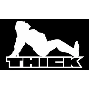 THICK, bigfoot Sasquatch Die Cut Vinyl Decal sticker