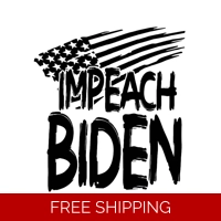 Impeach biden flag Die Cut Vinyl ..