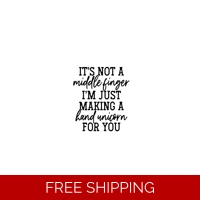 Hand Unicorn, middle finger, quot..