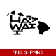 Hawaii state Aloha hibiscus Die Cut Vinyl Decal ..