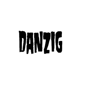 Danzig Metal Name Die Cut Vinyl Decal sticker
