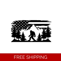 Bigfoot Sasquatch usa american fl..