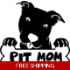 Pit MOM Dog pitbull Pet Die Cut Vinyl Decal stic.. Pit MOM Dog pitbull Pet Die Cut Vinyl Decal stic..