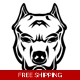 pitbull dog head Pet Die Cut Vinyl Decal sticker pitbull dog head Pet Die Cut Vinyl Decal sticker