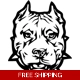 pitbull dog Pet Die Cut Vinyl Decal sticker pitbull dog Pet Die Cut Vinyl Decal sticker