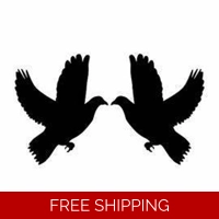 2 Doves Die Cut Vinyl Decal sticker