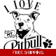 I love my pitbull dog Pet Die Cut Vinyl Decal st.. I love my pitbull dog Pet Die Cut Vinyl Decal st..