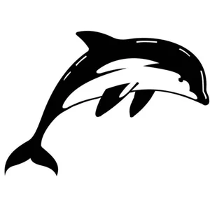 Dolphin Die Cut Vinyl Decal sticker