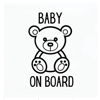 baby on board teddy Bear Die Cut Vinyl Decal sticker baby on board teddy Bear Die Cut Vinyl Decal sticker