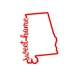 Sweet Home Alabama Cursive Vinyl Decal sticker