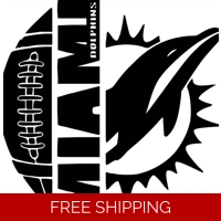 NFL Football Miami Dolphins vinyl..