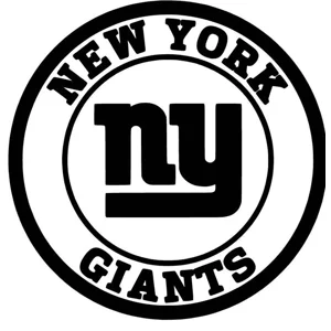 NFL Football New York Giants die cut vinyl decal