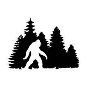 igfoot Sasquatch in the woods Die Cut Vinyl Decal sticker