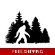 igfoot Sasquatch in the woods Die Cut Vinyl Deca.. igfoot Sasquatch in the woods Die Cut Vinyl Deca..