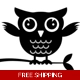 Owl on branch Die Cut Vinyl Decal sticker Owl on branch Die Cut Vinyl Decal sticker