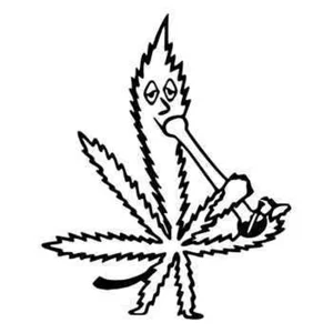 Marijuana Leaf, Bong, 420, weed, Die Cut Vinyl Decal sticker