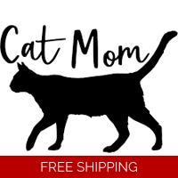 Cat Mom Die Cut Vinyl Decal sticker