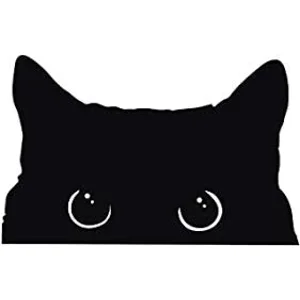 Peeking Cat Die Cut Vinyl Decal sticker