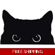 Peeking Cat Die Cut Vinyl Decal sticker