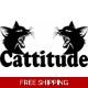 Cattitude Cat Die Cut Vinyl Decal sticker Cattitude Cat Die Cut Vinyl Decal sticker