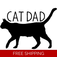 Cat DAD Die Cut Vinyl Decal sticker
