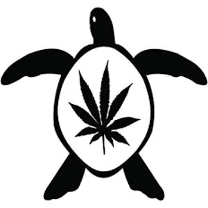 Sea Turtle Leaf Marijuana 420 Weed Bud Die Cut Vinyl Decal sticker