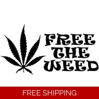 Free the Weed Die Cut Vinyl Decal..